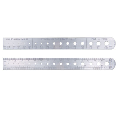 K-Wire Ruler and Pin Gauge Image